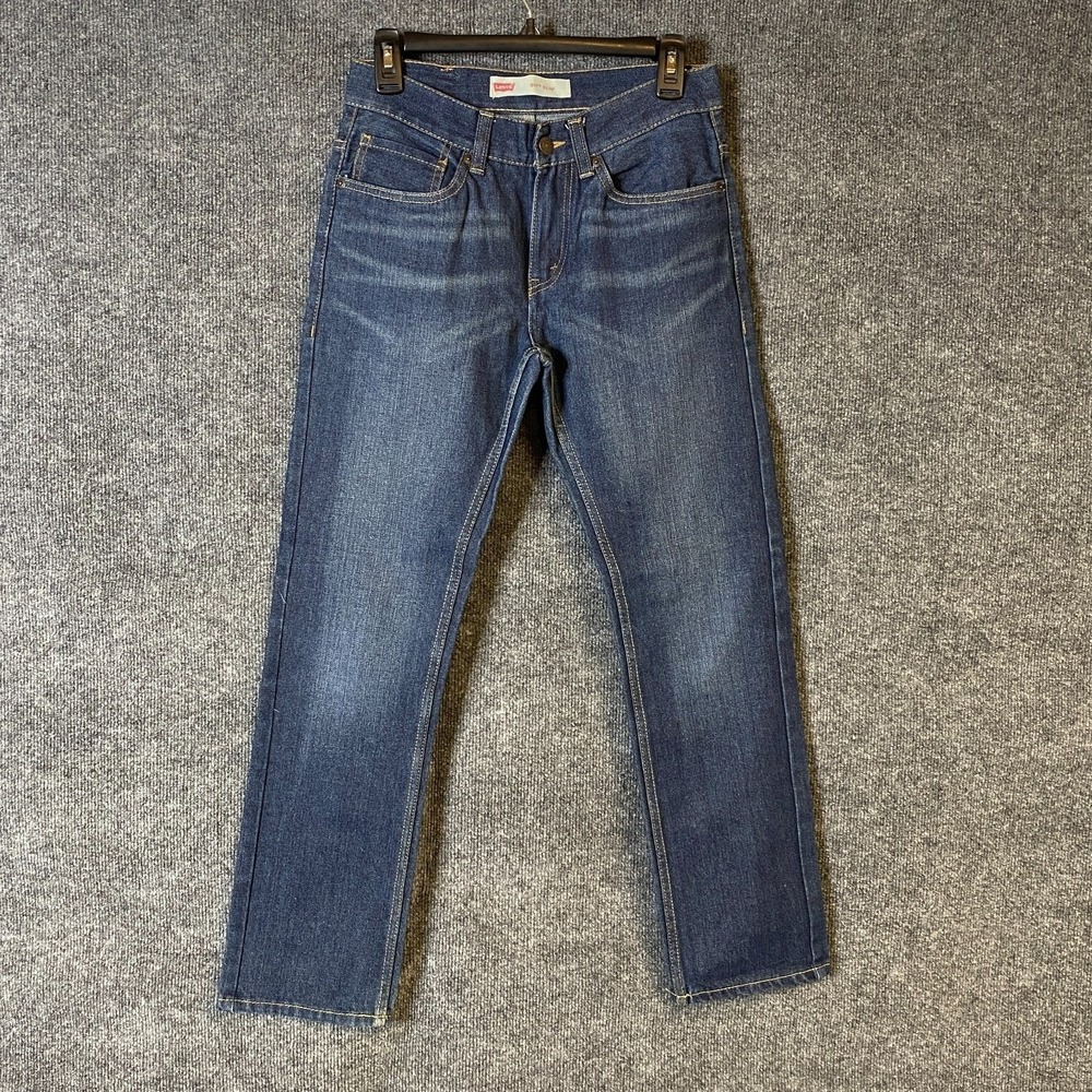 Levi Strauss 511 Slim‎ Fit Jeans Kids boys Size 16 Reg 28x28 Blue Denim